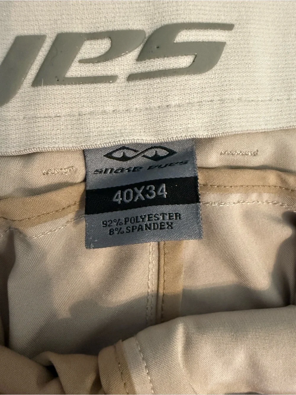 Men's Stretch Chino Pants - Light Beige - Picture 2 of 2